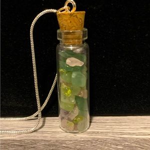 Crystal potion necklace